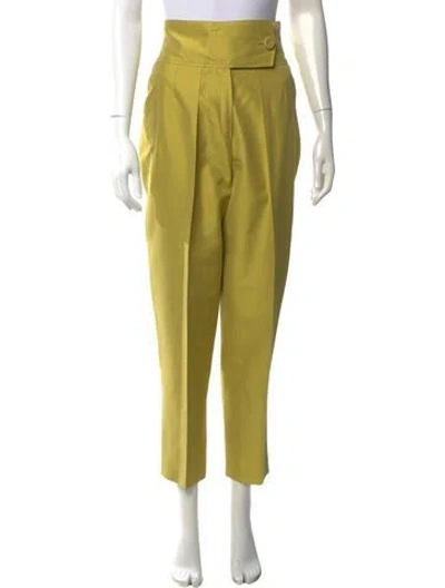 Pre-owned Escada Straight Leg Pants In Green