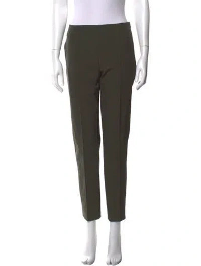 Pre-owned Escada Straight Leg Pants In Green
