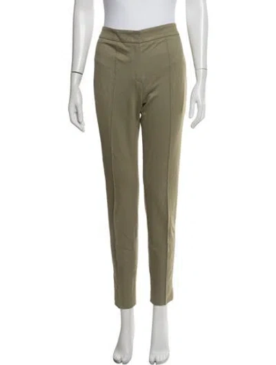 Pre-owned Escada Straight Leg Pants In Green