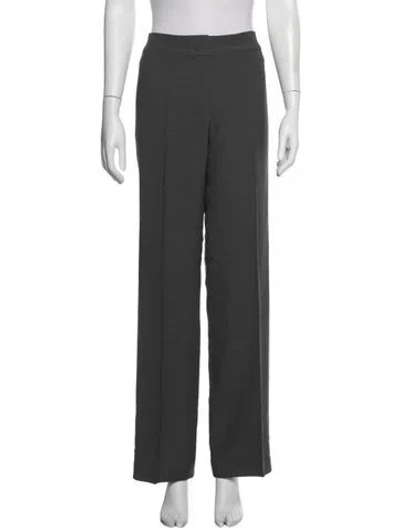 Pre-owned Escada Straight Leg Pants In Grey