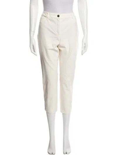 Pre-owned Escada Straight Leg Pants In Neutral