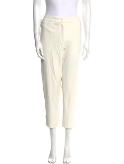 Pre-owned Escada Straight Leg Pants In Neutral