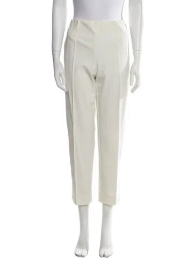 Pre-owned Escada Straight Leg Pants In Neutral