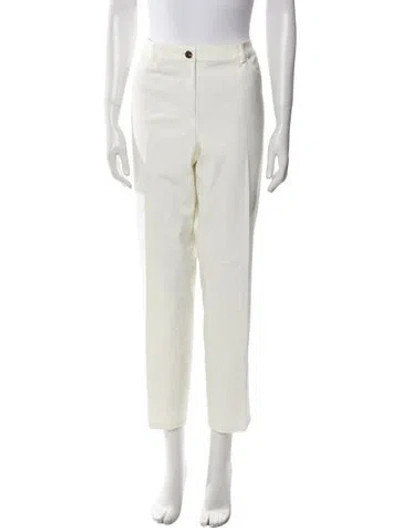 Pre-owned Escada Straight Leg Pants In Neutral