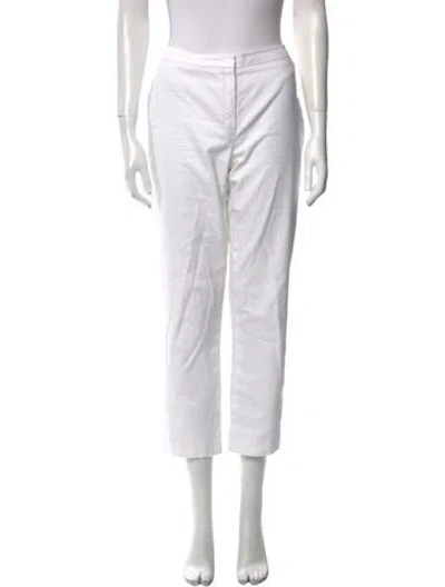 Pre-owned Escada Straight Leg Pants In Neutral