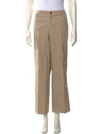 Pre-owned Escada Straight Leg Pants In Neutral