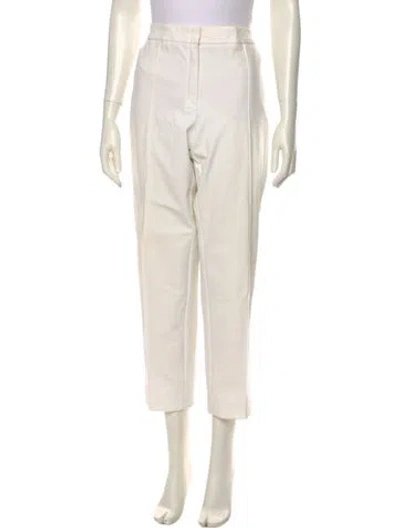 Pre-owned Escada Straight Leg Pants In Neutral