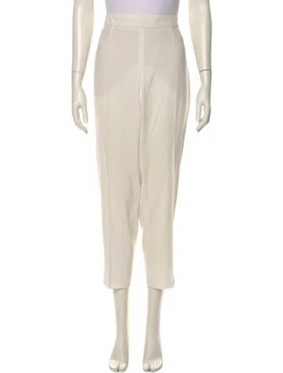 Pre-owned Escada Straight Leg Pants In Neutral