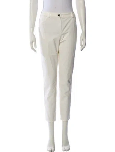 Pre-owned Escada Straight Leg Pants In Neutral