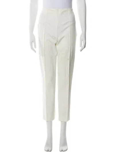 Pre-owned Escada Straight Leg Pants In Neutral