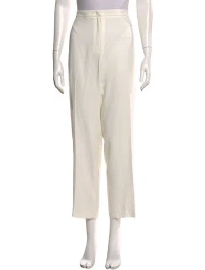 Pre-owned Escada Straight Leg Pants In Neutral