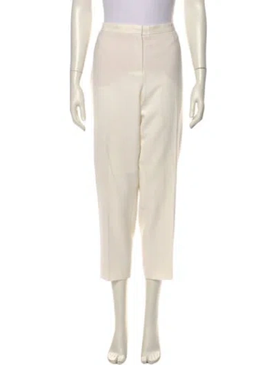 Pre-owned Escada Straight Leg Pants In Neutral