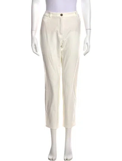 Pre-owned Escada Straight Leg Pants In Neutral