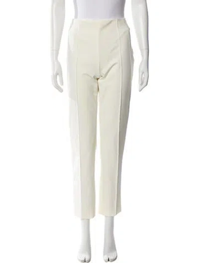 Pre-owned Escada Straight Leg Pants In Neutral