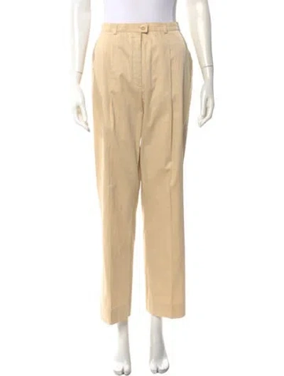Pre-owned Escada Straight Leg Pants In Neutral