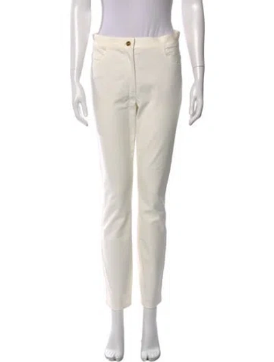 Pre-owned Escada Straight Leg Pants In Neutral