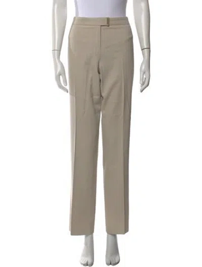 Pre-owned Escada Straight Leg Pants In Neutral