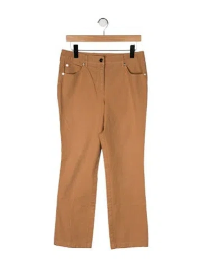 Pre-owned Escada Straight Leg Pants In Neutral