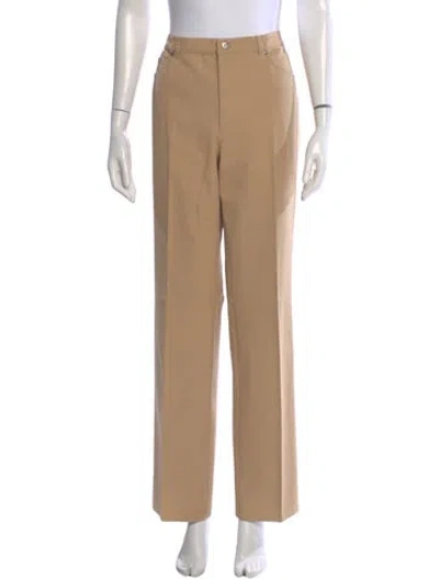 Pre-owned Escada Straight Leg Pants In Neutral