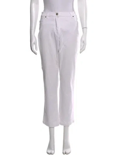 Pre-owned Escada Straight Leg Pants In Neutral