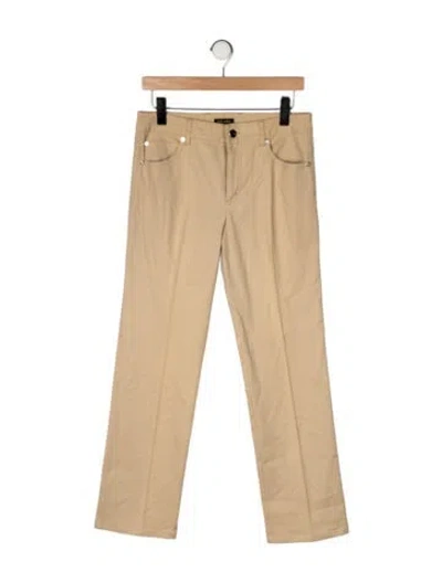 Pre-owned Escada Straight Leg Pants In Neutral