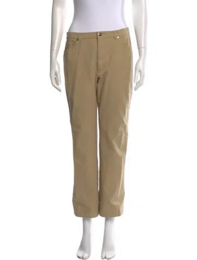 Pre-owned Escada Straight Leg Pants In Neutral
