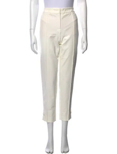 Pre-owned Escada Straight Leg Pants In Neutral