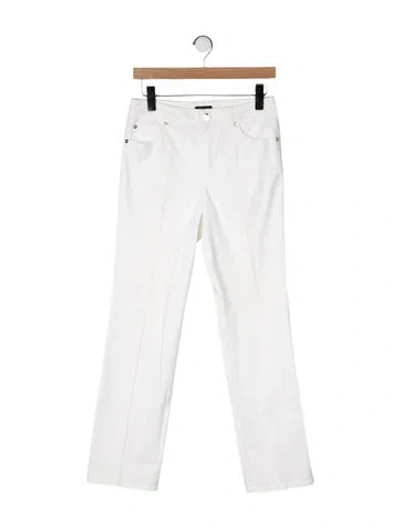 Pre-owned Escada Straight Leg Pants In Neutral