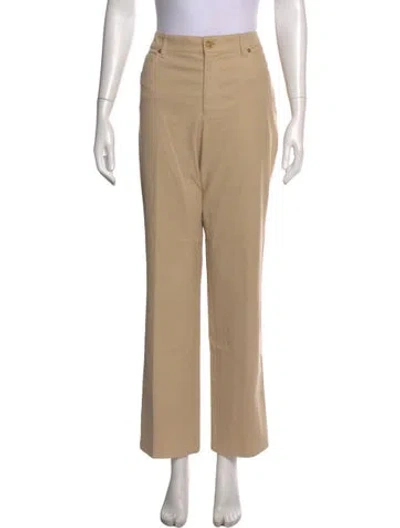 Pre-owned Escada Straight Leg Pants In Neutral