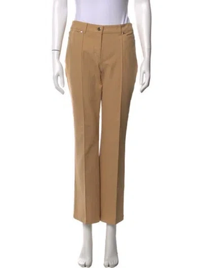 Pre-owned Escada Straight Leg Pants In Neutrals