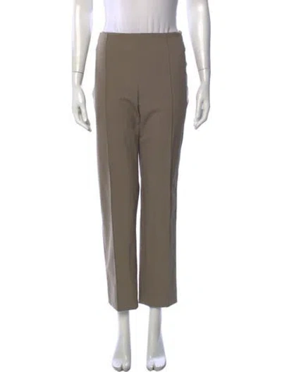 Pre-owned Escada Straight Leg Pants In Neutrals