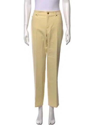 Pre-owned Escada Straight Leg Pants In Neutrals