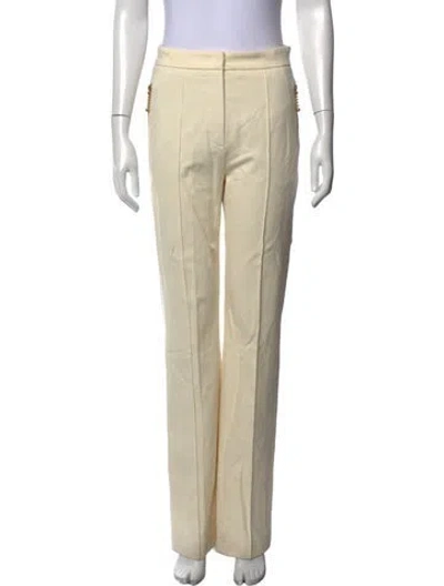 Pre-owned Escada Straight Leg Pants In Neutrals
