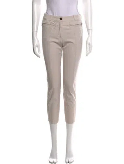 Pre-owned Escada Straight Leg Pants In Neutrals