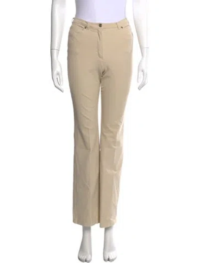 Pre-owned Escada Straight Leg Pants In Neutrals