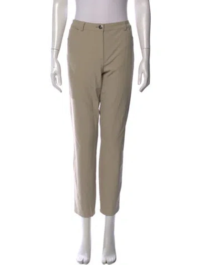 Pre-owned Escada Straight Leg Pants In Neutrals