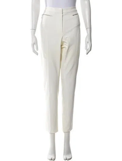 Pre-owned Escada Straight Leg Pants In Neutrals