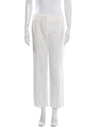 Pre-owned Escada Straight Leg Pants In Neutrals