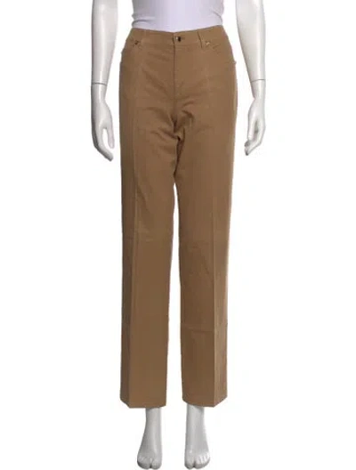 Pre-owned Escada Straight Leg Pants In Neutrals