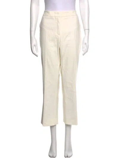 Pre-owned Escada Straight Leg Pants In Neutrals