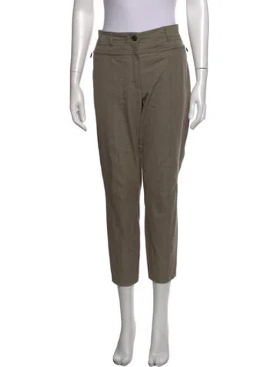 Pre-owned Escada Straight Leg Pants In Neutrals