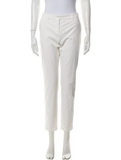 Pre-owned Escada Straight Leg Pants In Neutrals