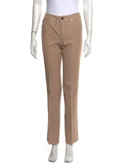 Pre-owned Escada Straight Leg Pants In Neutrals