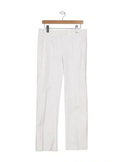 Pre-owned Escada Straight Leg Pants In Neutrals/white