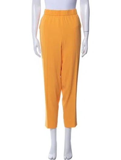 Pre-owned Escada Straight Leg Pants In Orange