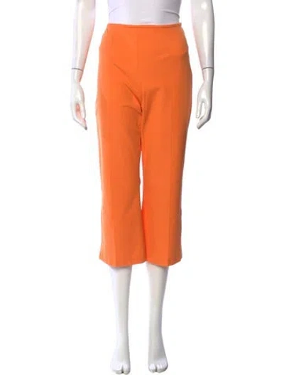 Pre-owned Escada Straight Leg Pants In Orange