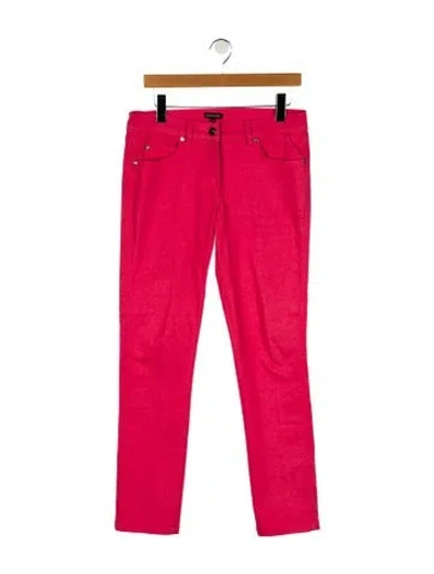 Pre-owned Escada Straight Leg Pants In Pink