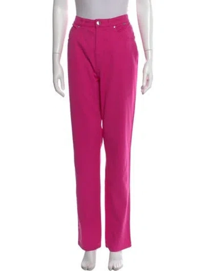 Pre-owned Escada Straight Leg Pants In Pink
