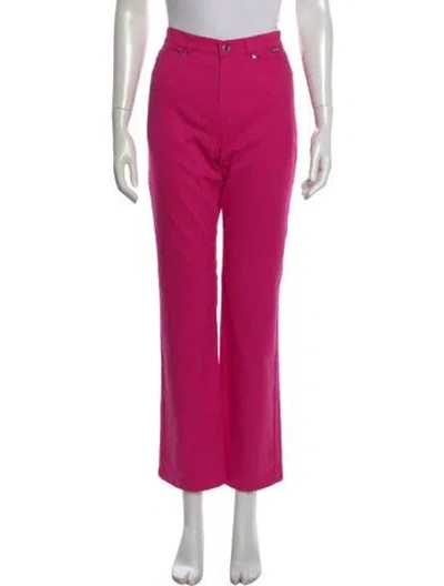 Pre-owned Escada Straight Leg Pants In Pink