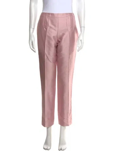 Pre-owned Escada Straight Leg Pants In Pink
